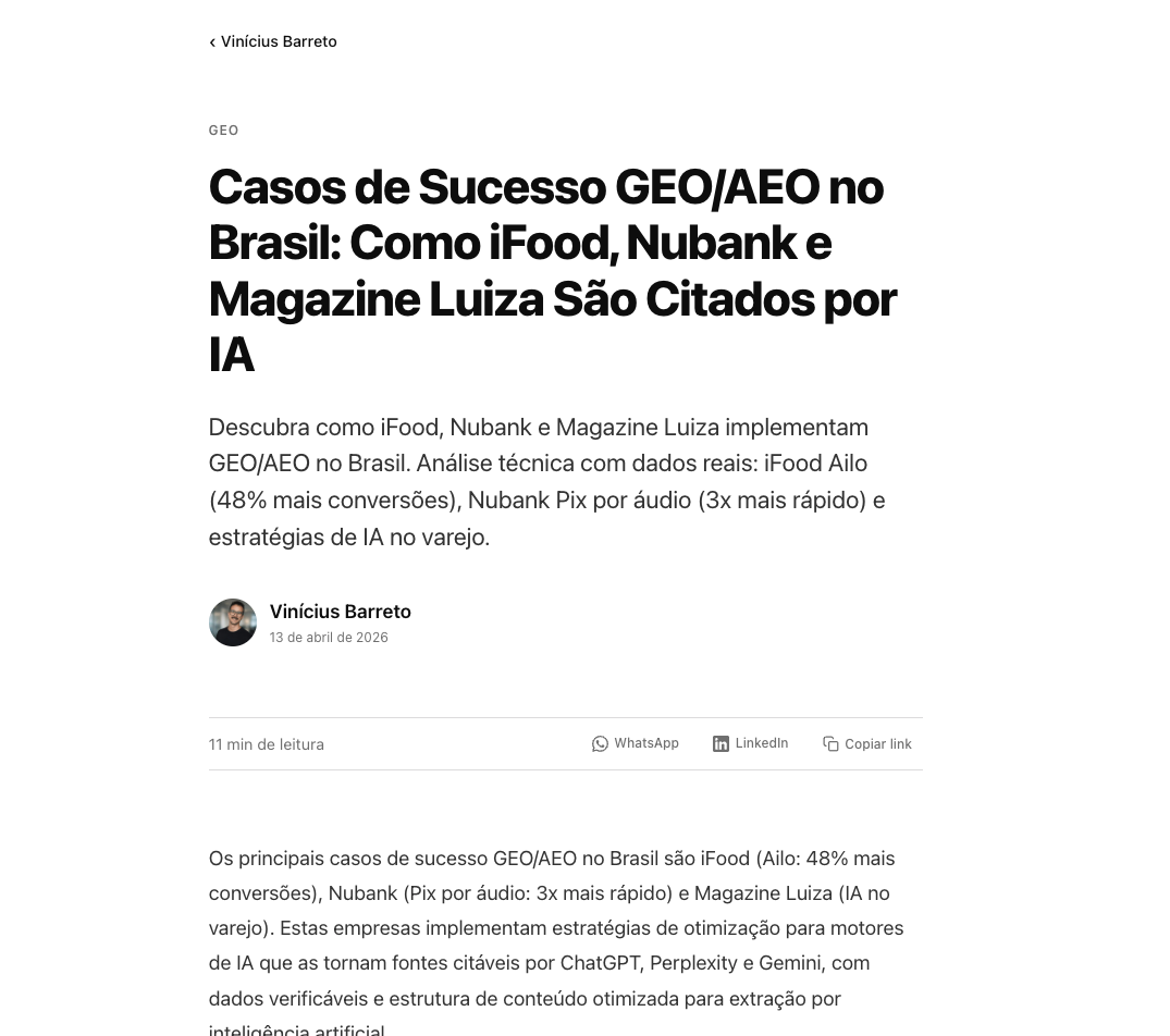 Estrutura de um artigo técnico